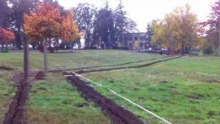 Community Garden Trench and Water