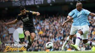 El día que Raúl Jiménez le pintó la cara al Manchester City | Telemundo Deportes