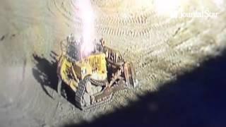 Caterpillar shows off remote control dozer tech as students run a D11T dozer 1,600 miles away in Tuc