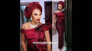 Fashionable Asoebi Gown Styles For African Ladies/women.#stylesnaijahub #youtube