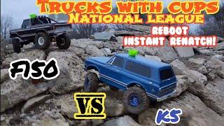 Traxxas trx4 hightrail k5 vs f150 reboot rematch TWCNL at "World Class" Crawler County