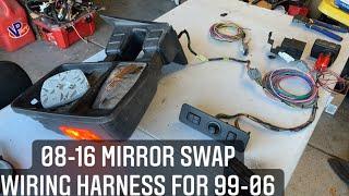 Installing a 2008-16 Full Power Mirror Wiring Harness Kit behind the dash on a 1999-06 super duty