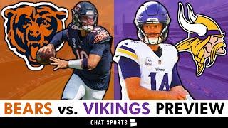 Bears vs. Vikings Preview & Injury News: Can Caleb Williams Have Success vs. Brian Flores Defense?