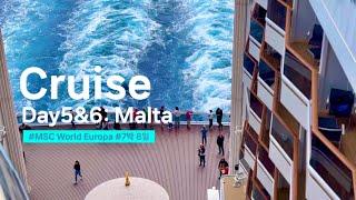  서부지중해 크루즈 여행 | MSC World Europa Cruise | 칠순 기념 가족 여행 | 5&6일차 몰타 발레타, 씨데이