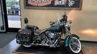 2000 Harley-Davidson Softail Heritage Springer in Suede Green-FLSTS