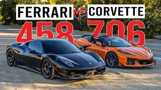 Corvette C8 Z06 (Z07) vs Ferrari 458 Italia | Did Chevrolet Beat the Benchmark?