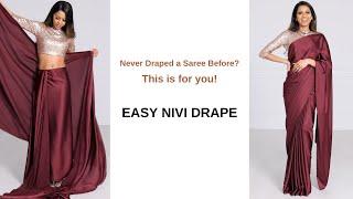 Never draped a saree before...This is For You! | How to Drape a Saree Perfectly | Tia Bhuva
