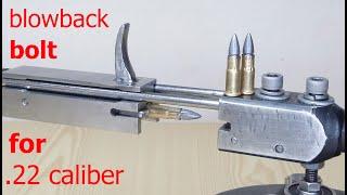 Blowback bolt for shooting .22 caliber | How it works | unique idea!