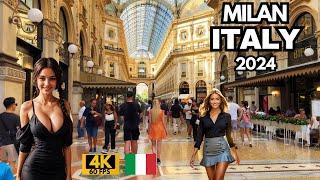 Milan Italy: 4k Walk Through in Galleria Vittorio Emanuele II in Milan Italy