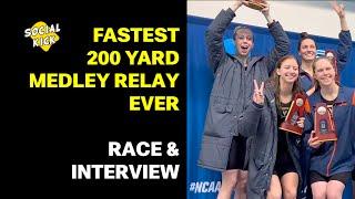 2023 WOMENS NCAA 200 MEDLEY RELAY RECORD SWIM BY VIRGINIA