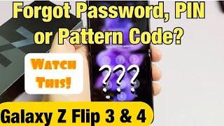 Galaxy Z Flip 3 & 4: Forgot Password, PIN, Pattern? Can't Turn OFF to Factory Reset? Watch This!