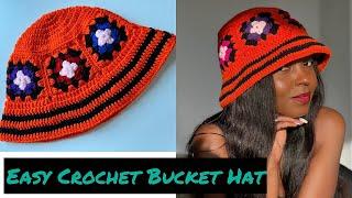 How To Crochet A Granny Square Bucket Hat