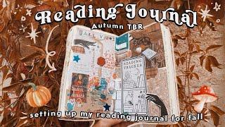 Setting Up My Reading Journal For Fall  Autumn TBR & cozy journaling with me