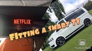 Installing a Smart TV in a VW T5 camper van With Netflix