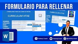 CREA FORMULARIOS PARA RELLENAR EN WORD