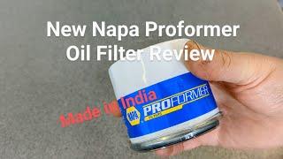 New Napa Proformer Oil Filter Review