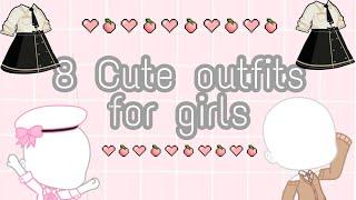 8 cute outfits for girls/Gacha Club/made by Tanya Network