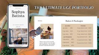 How to make a UGC portfolio like a PRO | CANVA Website Portfolio