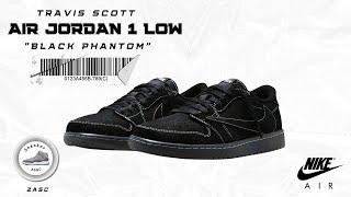 Rep Travis Scott x Air Jordan 1 Low OG 'Black Phantom'
