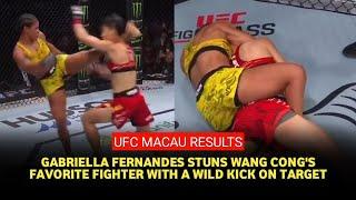 UFC Macau Highlight: Gabriella Fernandes Shocks with Upset Submission of Wang Cong