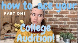 Your guide to college dance auditions! PART 1