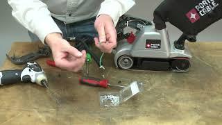 Porter Cable Sander/Polisher Repair - How to Replace the Power Cord