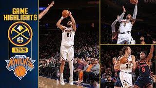 Denver Nuggets vs. New York Knicks Full Game Highlights   | 1/29/25