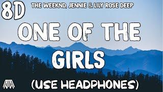 The Weeknd, JENNIE & Lily Rose Deep - One Of The Girls ( 8D Audio ) - Use Headphones 