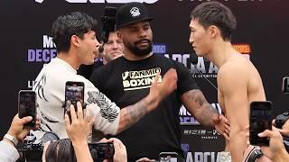 Ryan Garcia boxing comeback FACE OFF! Headbutts Rukiya Anpo & throws punch!