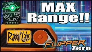 MAXIMUM Range on Flipper Zero!! Rabbit Labs IR Blaster and CC1101 Range Extender!! 