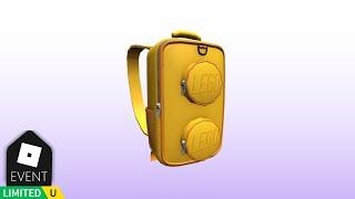 FREE LIMITED UGC: How to get the Flame Orange Brick Backpack in Barry's Prison Run