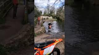 KTM EXCF river crossing Castle Acre