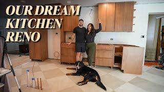 EP 12: Let's Build Cabinets + A Major Setback… | OUR DREAM KITCHEN RENOVATION