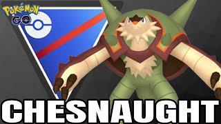 5-0 (total 19-6) with itsAXN's Chesnaught Team in the Great League for Pokemon GO Battle League!