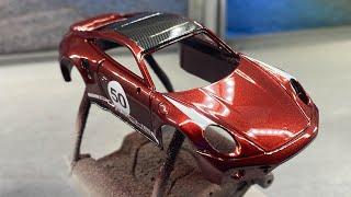 Building a Custom Porsche 911 992 Turbo S Heritage Design Edition Model Car Part 1