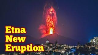 Etna's New Eruption, Strombolian Fountains Of Pyroclastics & Volcanic Momb, Siciliy, Italy