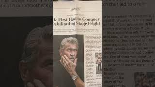 #overcoming #stagefright - I've been trying, but James Brolin (#narrator of #sweettooth ) did it.