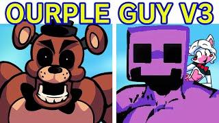 Friday Night Funkin' VS OURPLE GUY V3 FULL WEEK, Five Nights At Freddy's (FNF Mod) (FNAF/Purple Guy)