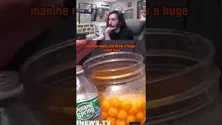 Moist Critical Reacts to the Cheeseball Man #moistcr1tikal #penguinz0 #cheese #cheeseballs