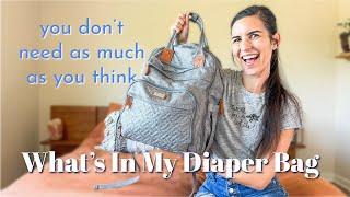 Diaper Bag Essentials For Baby's Entire 1st Year | Minimalist Diaper Bag