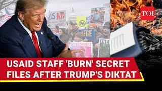 Trump Fear Makes 'Panic-Stricken' USAID Staff 'Burn' Documents; Total Panic After Diktat