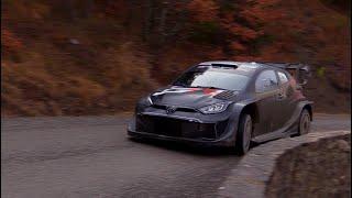 Tests Rallye Monte Carlo 2025 - Elfyn Evans - Toyota Yaris Rally1 - Flat out in the fog