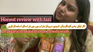 Review of dr organic shampoo and body wash with fazi @drorganic2631 #drorganic #brand #itsmefazi