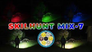 ESKTE/Skilhunt Mix 7, Multi-Color EDC Flashlight, Both Models: CREE XP-G4 vs NICHIA 519A. RGB + UV
