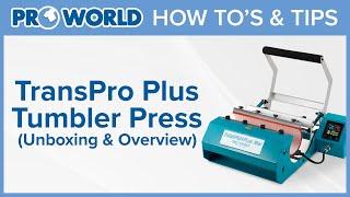 TransPro Plus Tumbler Heat Press Unboxing & Overview