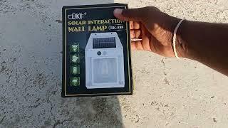 Solar Interaction Wall Lamp Full Review || Outdoor Solar Light With Motion Sensor || solar Lights