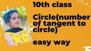 10th class 10.2ex NUMBER OF TANGENTS TO A CIRCLE