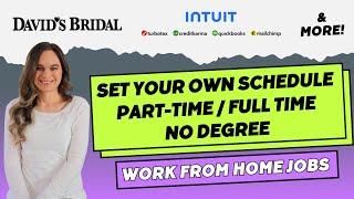 Get Paid $25+ Hour | David’s Bridal & Intuit Hiring | Set Your Own Schedule | Work From Home Jobs