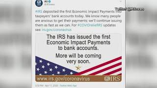 IRS deposits first wave of stimulus checks early