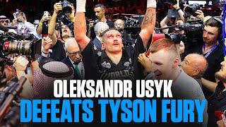 Oleksandr Usyk's Immediate Reaction To Defeating Tyson Fury